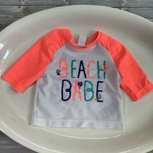 Old Navy girl 12-18 months swim shirt EUC